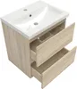 Waschtisch mit Unterschrank 50cm Alast Badmöbel Set Eiche Produktbild-Vorschau 2