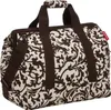 A studio shot of a duffel bag with a floral pattern. Produktbild-Vorschau