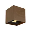 LED Wandleuchte, Up & Down, Holzoptik, wetterfest, L 10 cm Produktbild-Vorschau 12
