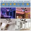 Stropný ventilátor s výkonom 40 W, s osvetlením a Bluetooth Náhľad obrázku produktu 10