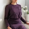 Sukienka maxi damska Maya Deluxe, długi rękaw, okrągły Podgląd zdjęcia produktu 7