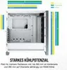 Corsair iCUE 4000X RGB, Midi Tower, PC, Weiß, ATX, EATX, Produktbild-Vorschau 24