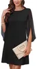 Elegantes Cocktailkleid mit 3/4-Ärmeln und A-Linien-Schnitt Produktbild-Vorschau 2