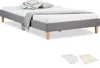 Homestyle4u futonová posteľ s matracom 140x200 čalúnená Náhľad obrázku produktu 17