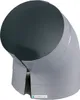 A gray PVC elbow fitting for pipes. Produktbild-Vorschau