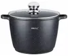 Rondel z powłoką marmurową 10L 28Cm Ze szklaną pokrywką Podgląd zdjęcia produktu 1