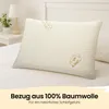 Gentle North Kinderkopfkissen 40x60 cm - Ergonomisches Produktbild-Vorschau 7