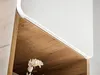 Badezimmerschrank mit Wäschekorb "Panay"  Weiß - Goldene Produktbild-Vorschau 16