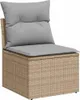 vidaXL Garten-Sofa-Set 8 pcs Beige Poly-Rattan Produktbild-Vorschau 5