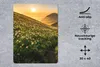 MuchoWow® Mauspad Mousepad Blumen - Sonne - Berge 30x40 cm Produktbild-Vorschau 2