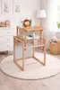 Kinderhochstuhl Holz 2in1 – Baby Hochstuhl mit Tisch – Produktbild-Vorschau 1