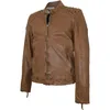 Gipsy - Herren Lederjacke Bikerjacke Lammnappa cognac braun Produktbild-Vorschau 2