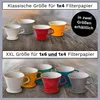 Creano Porzellan Kaffeefilter (Weiß), Filter Größe 4 für Produktbild-Vorschau 5