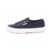 A single navy blue Superga sneaker with a white sole, shown from the side against a white background. Produktbild-Vorschau