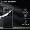 A close-up of a smartphone camera lens protector being applied to a black smartphone. Produktbild-Vorschau