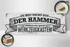 Holzschild Spruch 27x10cm Du bist nicht nur der Hammer Produktbild-Vorschau 2