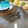 Kuchengabeln aus Edelstahl – 15 cm – Schwarz – 12er-Pack Produktbild-Vorschau 3