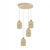 LUXOLAR - LED Pendelleuchte 4-flammig Creme/Gold E27 60W - Produktbild-Vorschau 1
