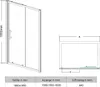 SONNI160x185cm Schiebetür Dusche Klarglas Duschwand Produktbild-Vorschau 7