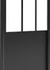 Drehbare Duschtür mattschwarz Werkstattstil - 80 x 195 cm - Produktbild-Vorschau 3