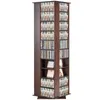 A tall, rotating shelf unit filled with CDs and DVDs. Náhľad obrázku produktu