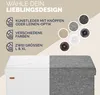 CASARIA® Sitzbank mit Stauraum Faltbar Weiß 115x40x40cm Produktbild-Vorschau 7
