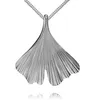 Großer Silber Anhänger 925 Silber Ginkgo-Blatt Produktbild-Vorschau 2