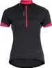 Odlo Women´s T-shirt 1/2 zip ESSENTIAL black paradise pink Produktbild-Vorschau 1