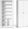 Schrank Mehrzweckschrank weiß 74cm Breite 180cm Höhe mit Produktbild-Vorschau 4