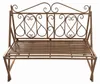 Gartenbank Solea aus Eisen, Braun, Landhausstil, 116x97x45 Produktbild-Vorschau 2