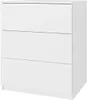 YUMEBLY | Kommode mit 3 Schubladen 80x60x50 cm – Schrank Produktbild-Vorschau 1