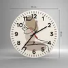 Wanduhr - Rund - Glasuhr - Zeichnung einzeilig Frau - Produktbild-Vorschau 3
