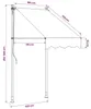 vidaXL Tenda retrattile antracite 100x150 cm in tessuto e Anteprima dell’immagine prodotto 6