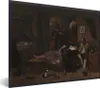 MuchoWow® Gerahmtes Poster Das betrunkene Paar - Jan Steen Produktbild-Vorschau 1