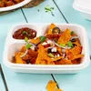 Piatti per salsa nacho in canna da zucchero con scomparto Anteprima dell’immagine prodotto 3