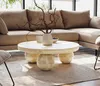Marmoholz - Table basse ronde Siena Ø80 x H30 cm en bois Voir les images du produit 2