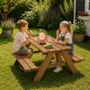 HAGO24 Kindersitzgruppe Sitzset Kinderbank Picknicktisch Produktbild-Vorschau 2