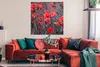 MuchoWow® Poster Rote Mohnblumen in einem Schwarz-Weiß-Bild Produktbild-Vorschau 2