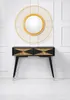 Casa Padrino Luxus Konsole Matt Schwarz / Antik Gold / Gold Produktbild-Vorschau 8