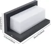 A modern LED wall light with dimensions shown. Náhled obrázku produktu