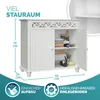 CASARIA® Mobiletto Bianco Stile Country 76x65x35cm 2 Anteprima dell’immagine prodotto 2