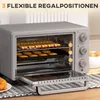 HOMCOM Mini Backofen 21L Pizzaofen Miniofen mit Backblech Produktbild-Vorschau 5