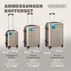 MONZANA® 3tlg. Kofferset Exopack TSA Schloss Hartschalen Produktbild-Vorschau 6