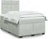 The Living Store Boxspringbett mit Matratze Hellgrau Produktbild-Vorschau 2