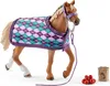 Schleich - Tierfiguren, Englisches Vollblut mit Decke; Produktbild-Vorschau 1