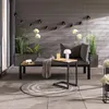 home24 Loungeset - 2-teilig - Polywood / Polyester - Grau Produktbild-Vorschau 3