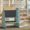 Kindertafel Tannenbaum Kreidetafel doppelseitig Ablagefach Produktbild-Vorschau 2