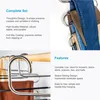 Collage showing product features and use of multi-layer hangers. Anteprima dell’immagine prodotto