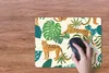 MuchoWow® Mauspad Mousepad Dschungel - Leopard - Pflanzen - Produktbild-Vorschau 3