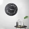 Opviq, WATCH-042, Nástenné hodiny, čierne, kov, 50 x 50 cm Náhľad obrázku produktu 4